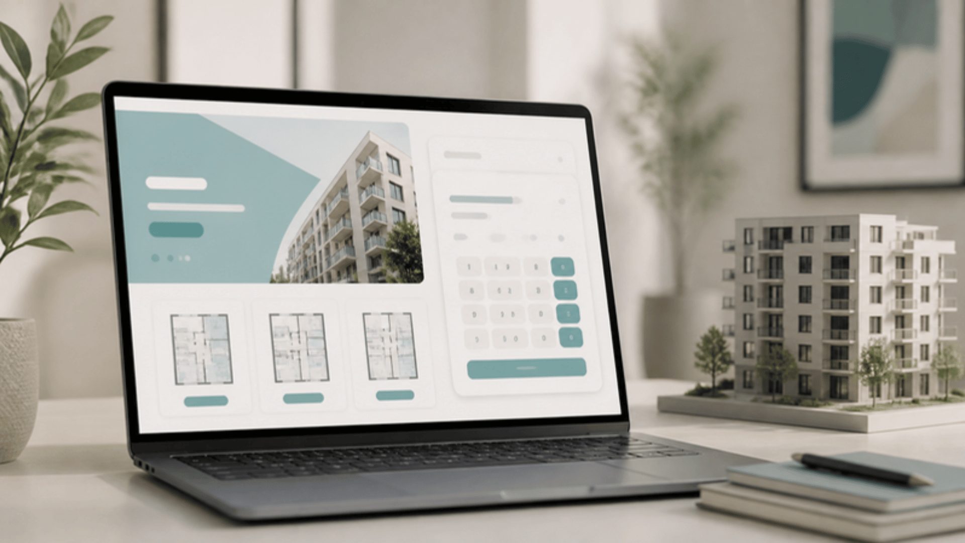 Landing page with EMI calculator used in apartment flat project marketing in Hyderabad