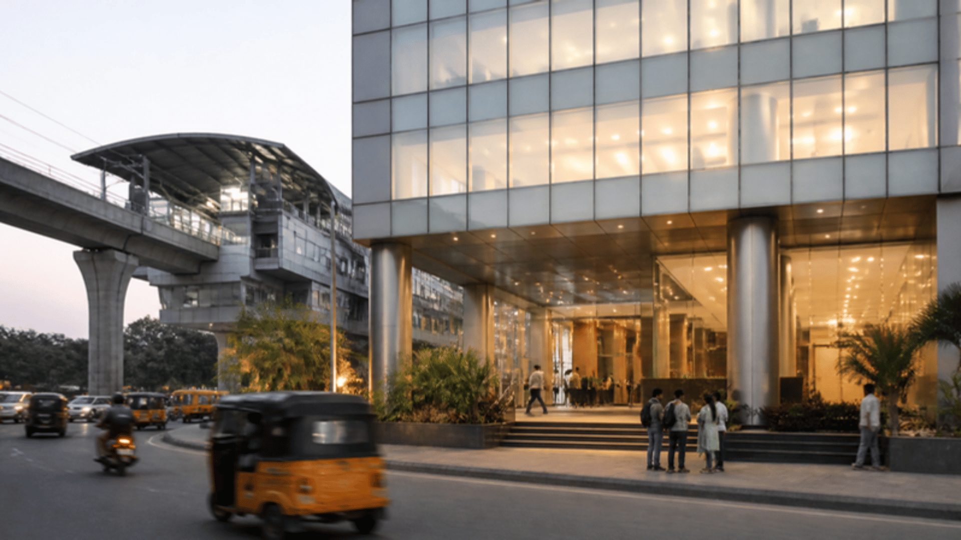 Property Leads office building near JNTU Metro station, Hyder Nagar, Hyderabad