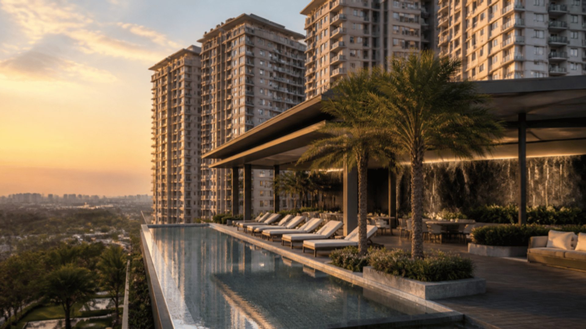 Clubhouse and amenities showcased in high-rise gated community marketing in Hyderabad