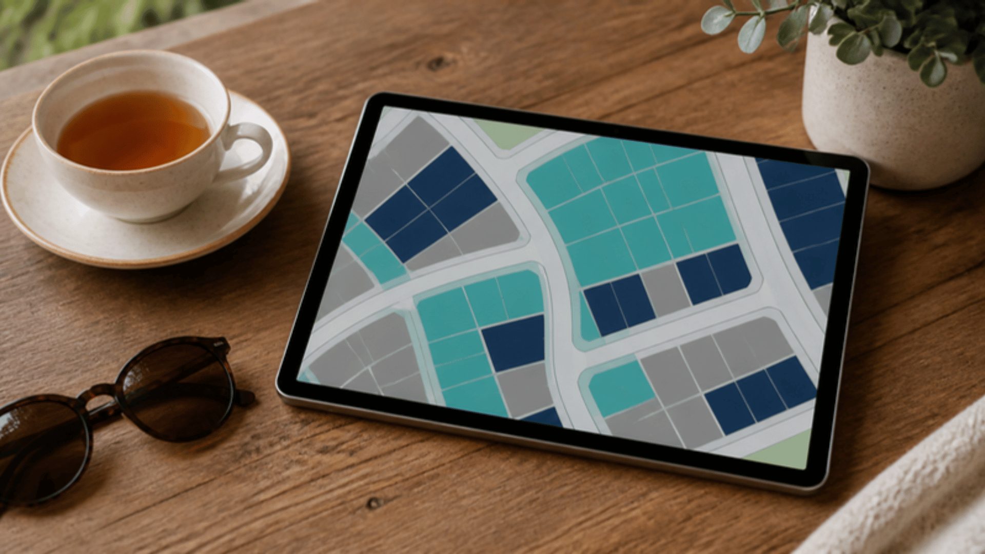 Plot availability map used in open plots and gated layout marketing in Hyderabad