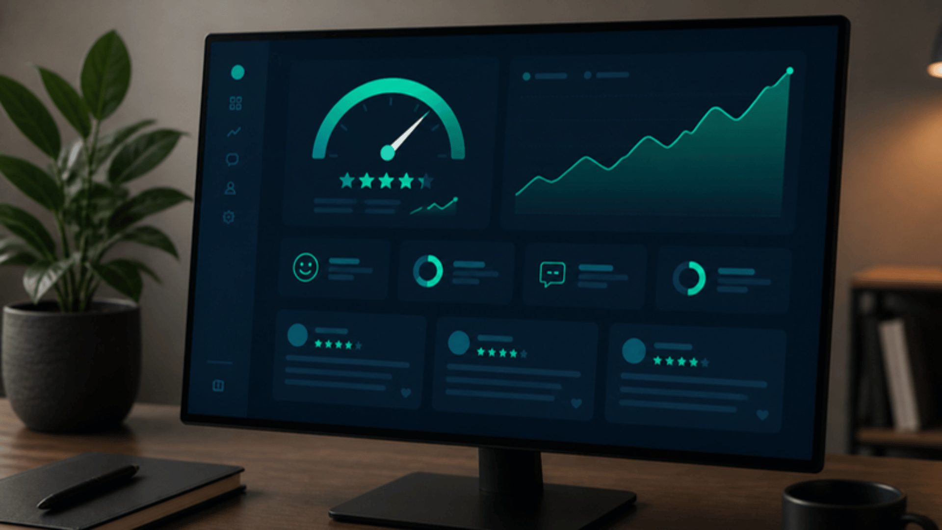Review monitoring dashboard for reputation and review management for builders
