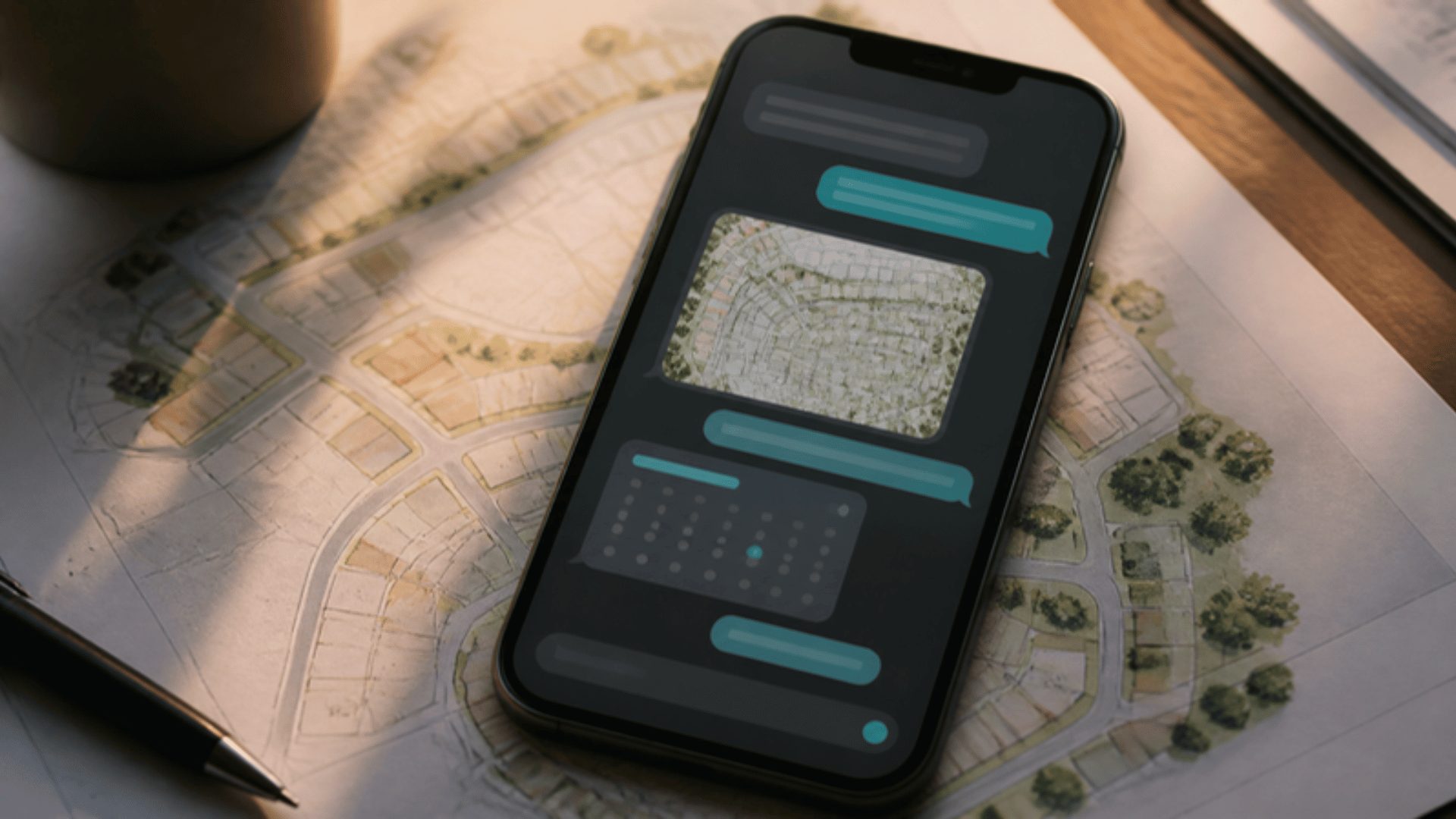AI chatbot sharing layouts and price sheets on WhatsApp for real estate marketing